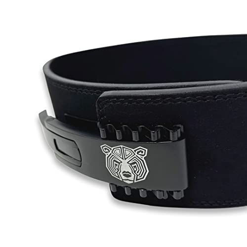 BEAR GRIP Power Belt - Elite Edition Premium Double Pong Weight Lifting Belt