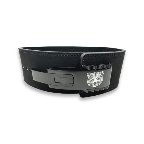 BEAR GRIP Power Belt - Elite Edition Premium Double Pong Weight Lifting Belt