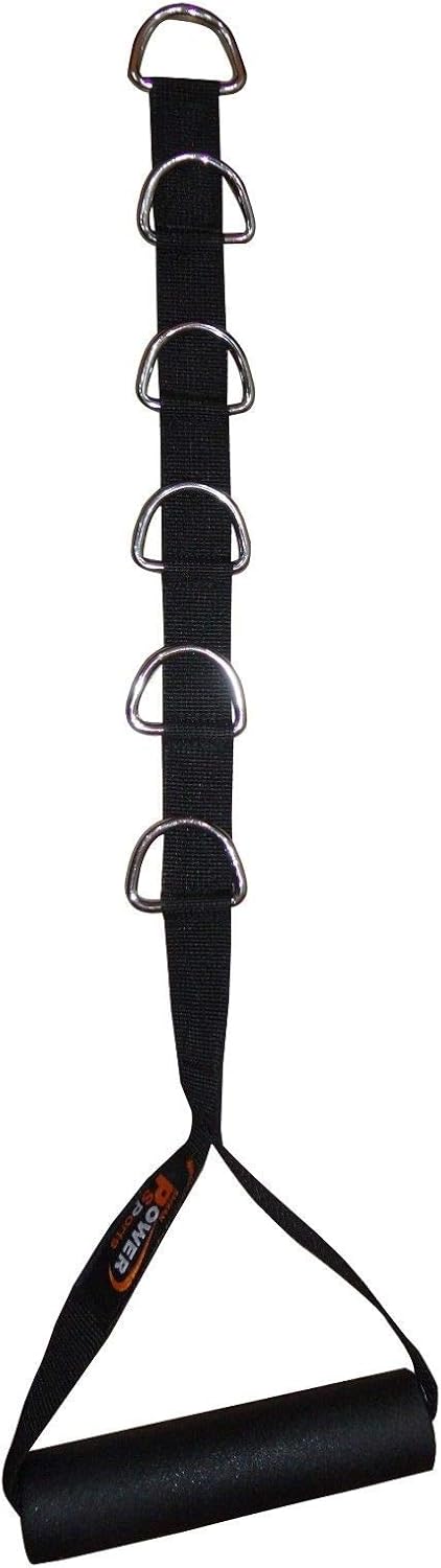 SHIHAN POWER-SPORTS 6-D STIRRUP HANDLE Adjustable Gym Machine Attachment 6-D Ring Attachment Cable Machine Workout Cable Cross Over Handle