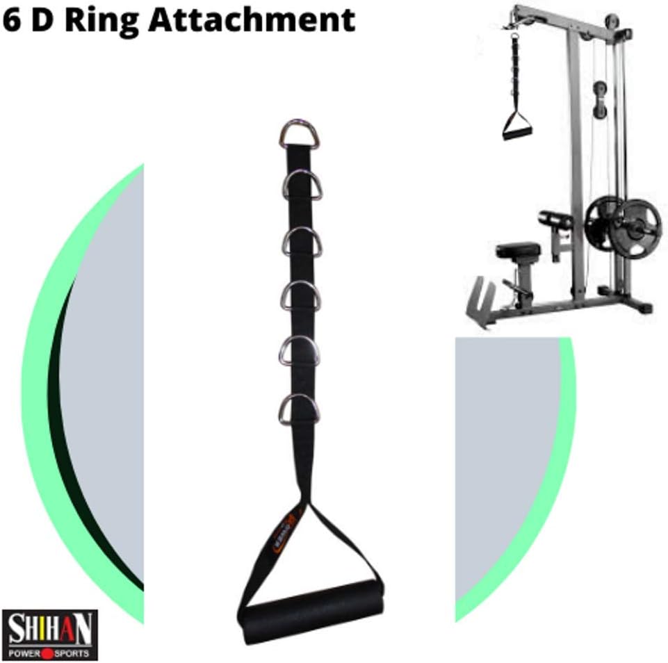 SHIHAN POWER-SPORTS 6-D STIRRUP HANDLE Adjustable Gym Machine Attachment 6-D Ring Attachment Cable Machine Workout Cable Cross Over Handle
