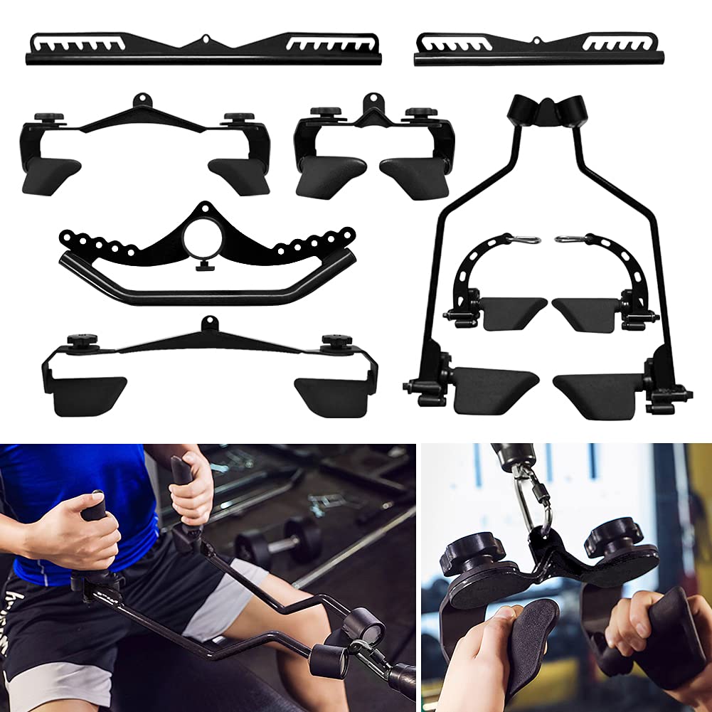 SevnElk Rowing Handle LAT Pull Down Attachment,Multifunction Fitness Gripper for Cable Machine Weight Lifting, Tricep Back Muscles Training, Home&Gym Workout Equipment