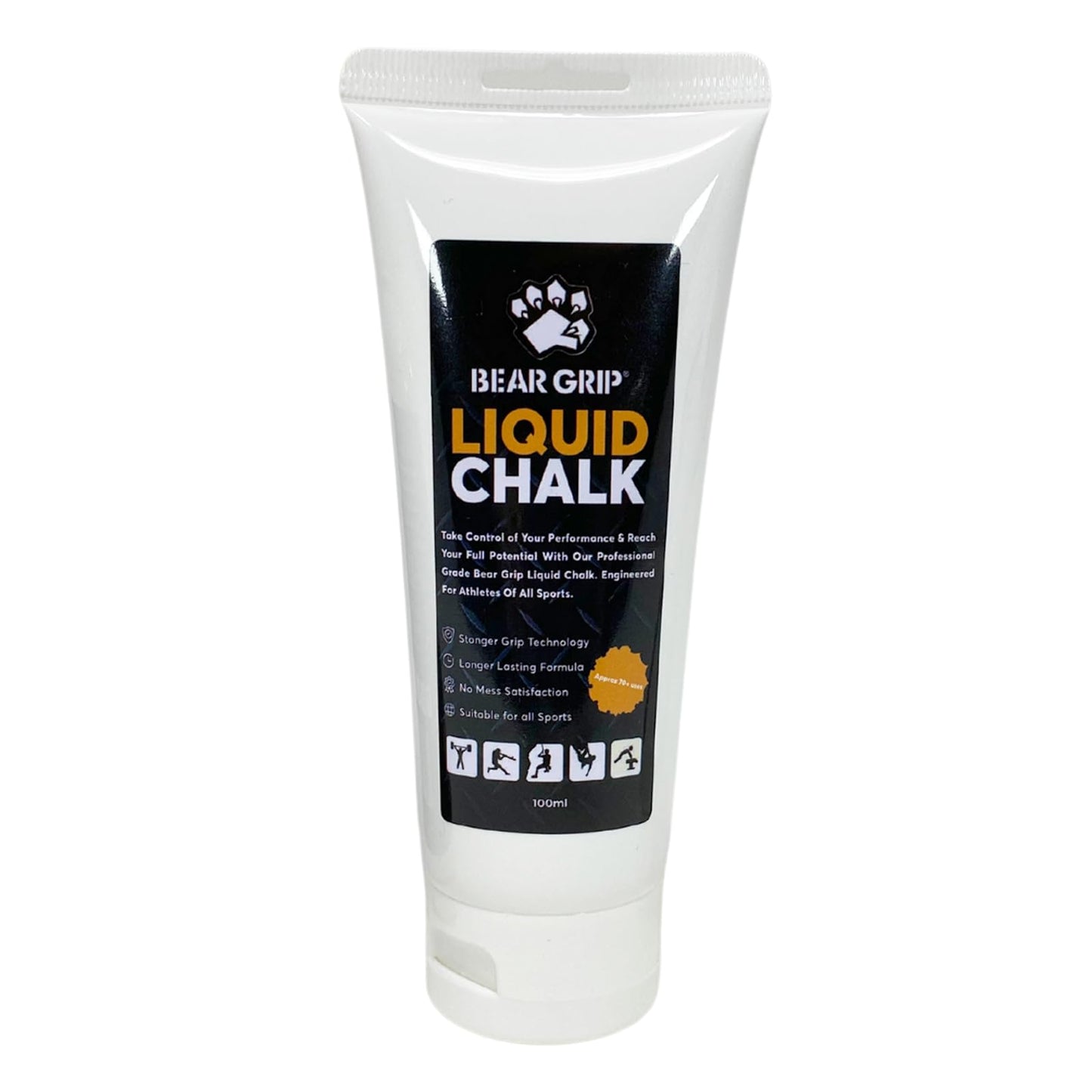 BEAR GRIP - LIQUID CHALK | Sports Chalk | Sweat Free Hands | Crossfit | Weight Lifting | Power Lifting | Rock Climbing | Bodybuilding