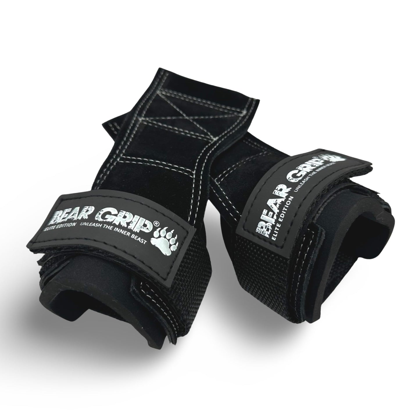 BEAR GRIP Multi Grip Straps/Hooks, Premium Heavy duty weight lifting straps/gloves