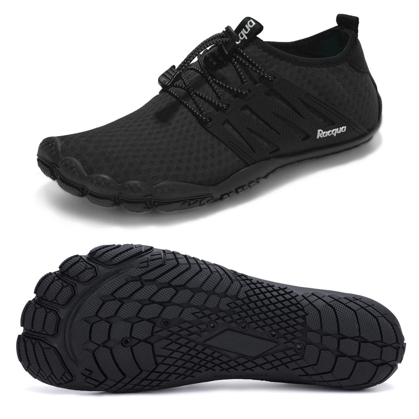 Racqua Water Shoes Quick Dry Barefoot Lightweight Aqua Shoes Beach Swim Pool Hiking Sport Shoes