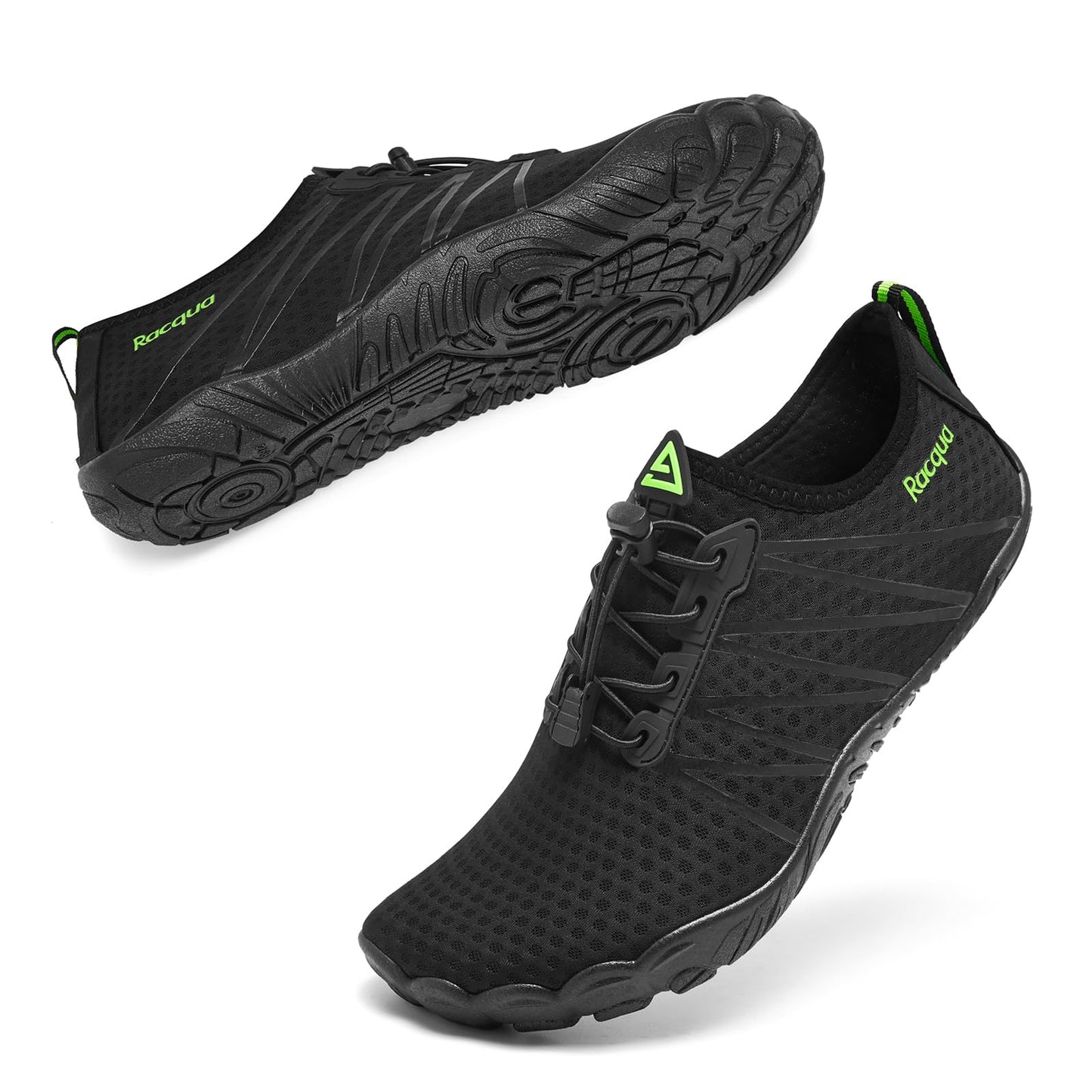 Racqua Water Shoes Quick Dry Barefoot Lightweight Aqua Shoes Beach Swim Pool Hiking Sport Shoes