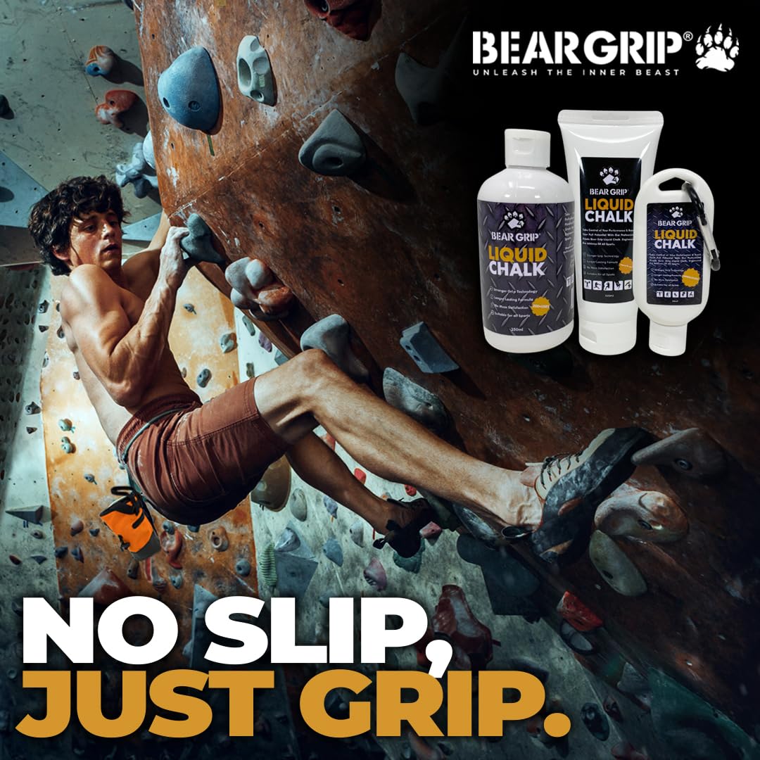 BEAR GRIP - LIQUID CHALK | Sports Chalk | Sweat Free Hands | Crossfit | Weight Lifting | Power Lifting | Rock Climbing | Bodybuilding