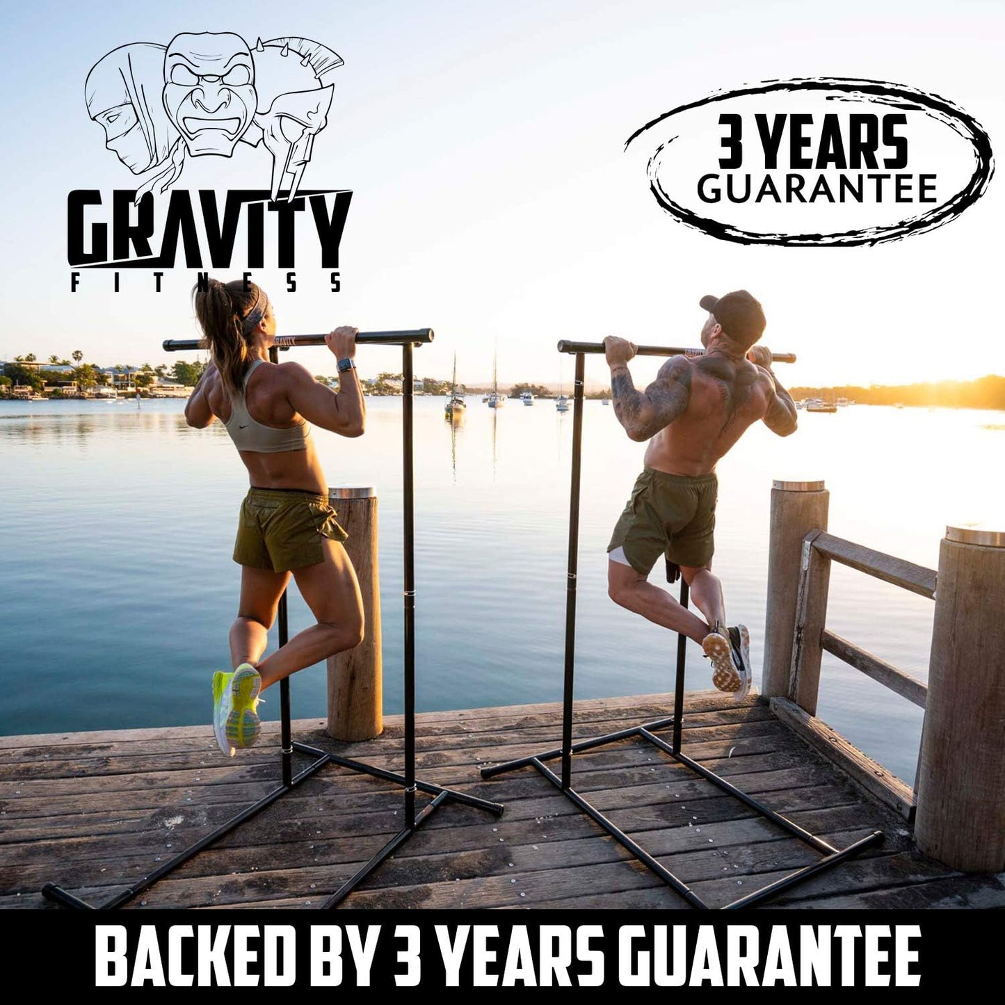Gravity Fitness Portable Bodyweight & Pull up Rack, Perfect for home fitness, Calisthenics, Crossfit & bodyweight training