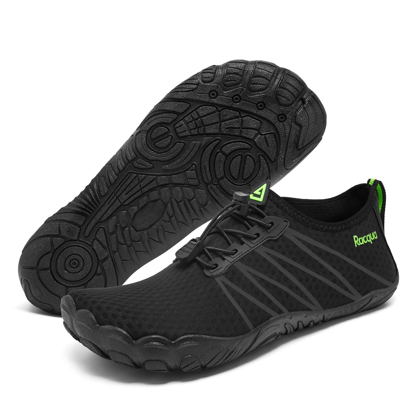 Racqua Water Shoes Quick Dry Barefoot Lightweight Aqua Shoes Beach Swim Pool Hiking Sport Shoes