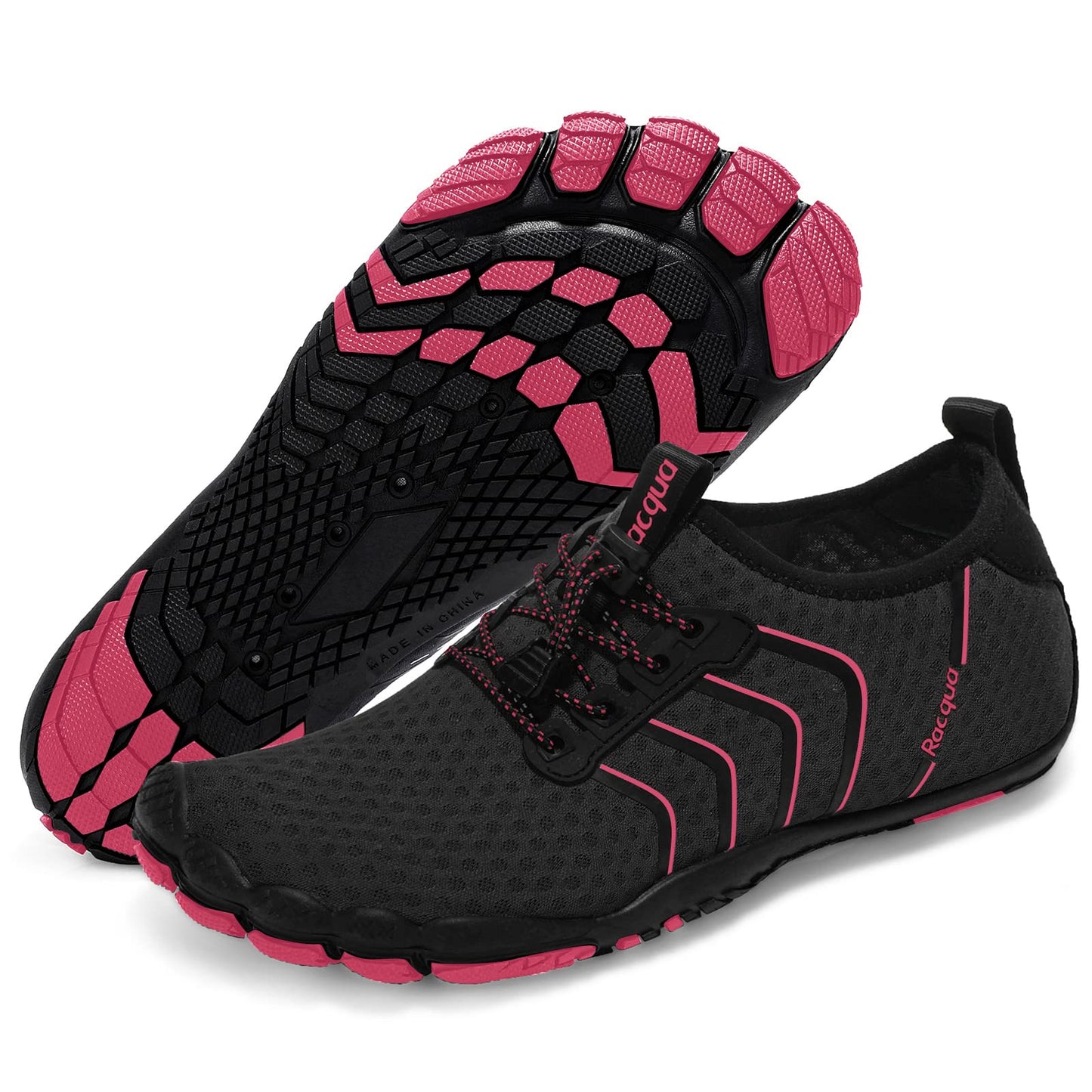 Racqua Water Shoes Quick Dry Barefoot Lightweight Aqua Shoes Beach Swim Pool Hiking Sport Shoes