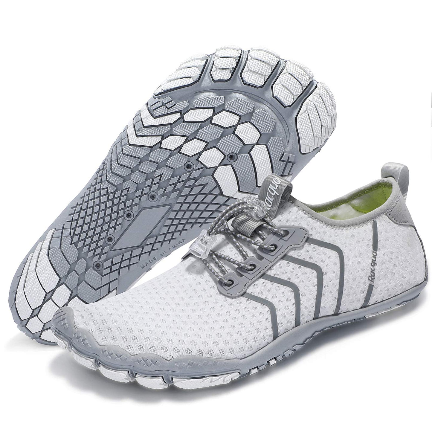 Racqua Water Shoes Quick Dry Barefoot Lightweight Aqua Shoes Beach Swim Pool Hiking Sport Shoes