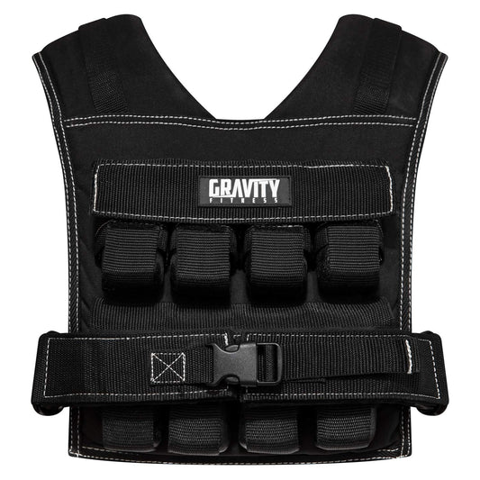 Gravity Fitness 20kg Weighted Vest - Fully adjustable. Calisthenics, Crossfit, Strength Training, home and commercial use.